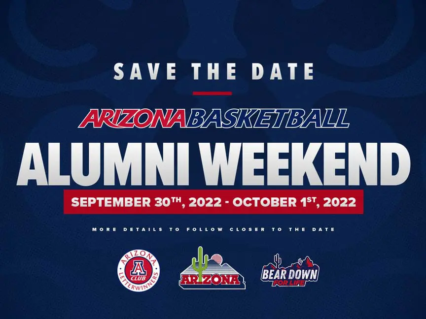 Men's Basketball Alumni Weekend graphic